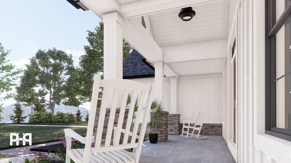 The Taurus house plan, exterior view 5